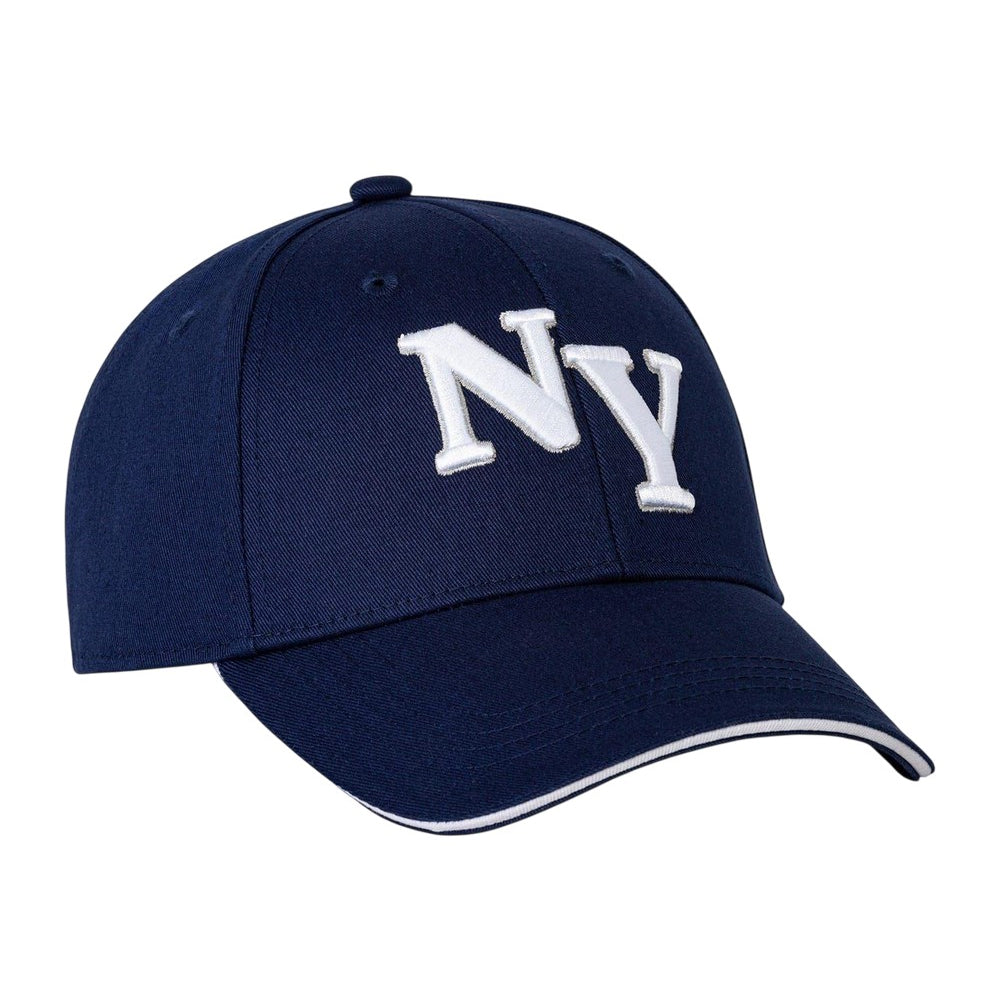 Navy - Front - New York Yankees Unisex Adult Embroidered Logo Baseball Cap