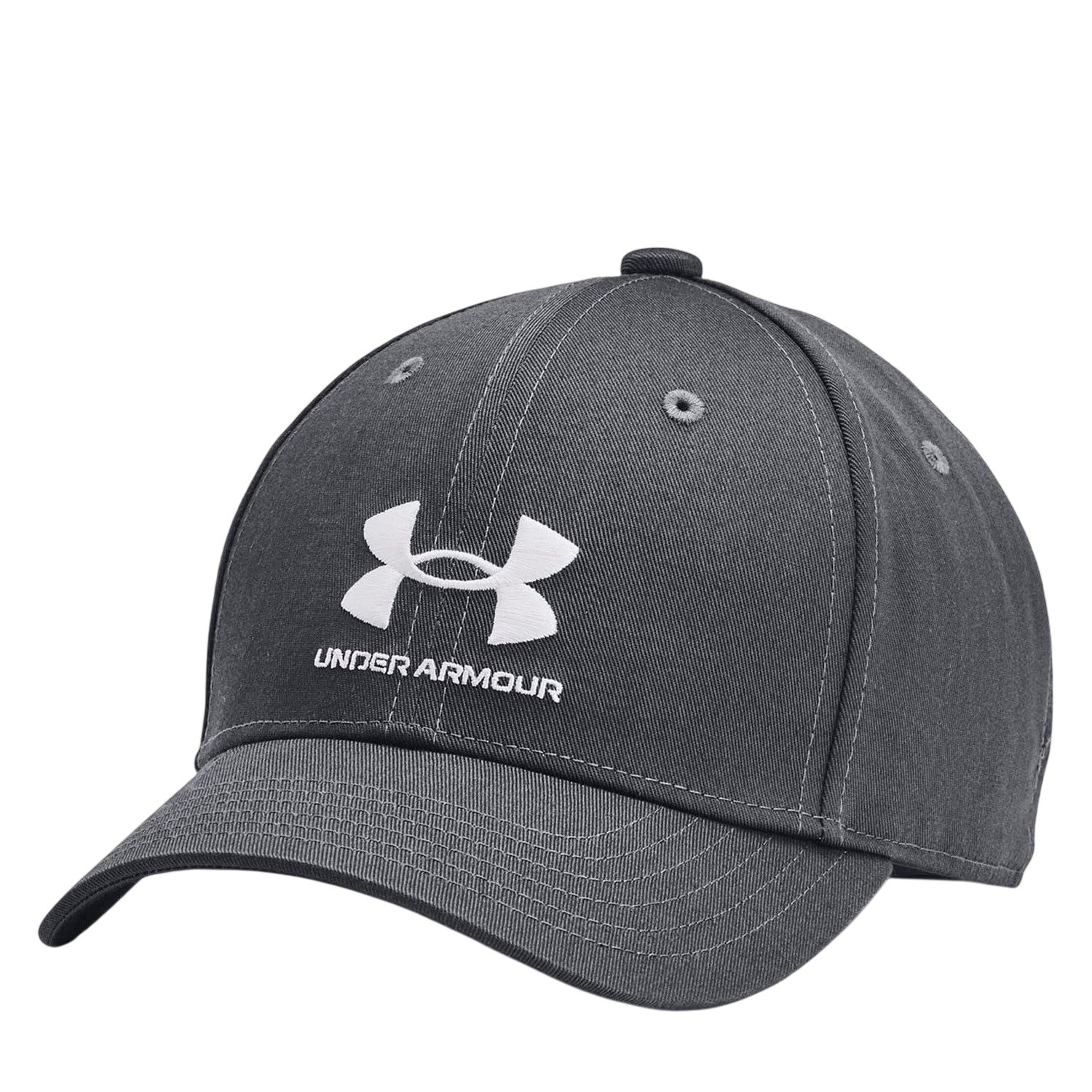 Grey - Front - Under Armour Childrens-Kids Logo Adjustable Baseball Cap
