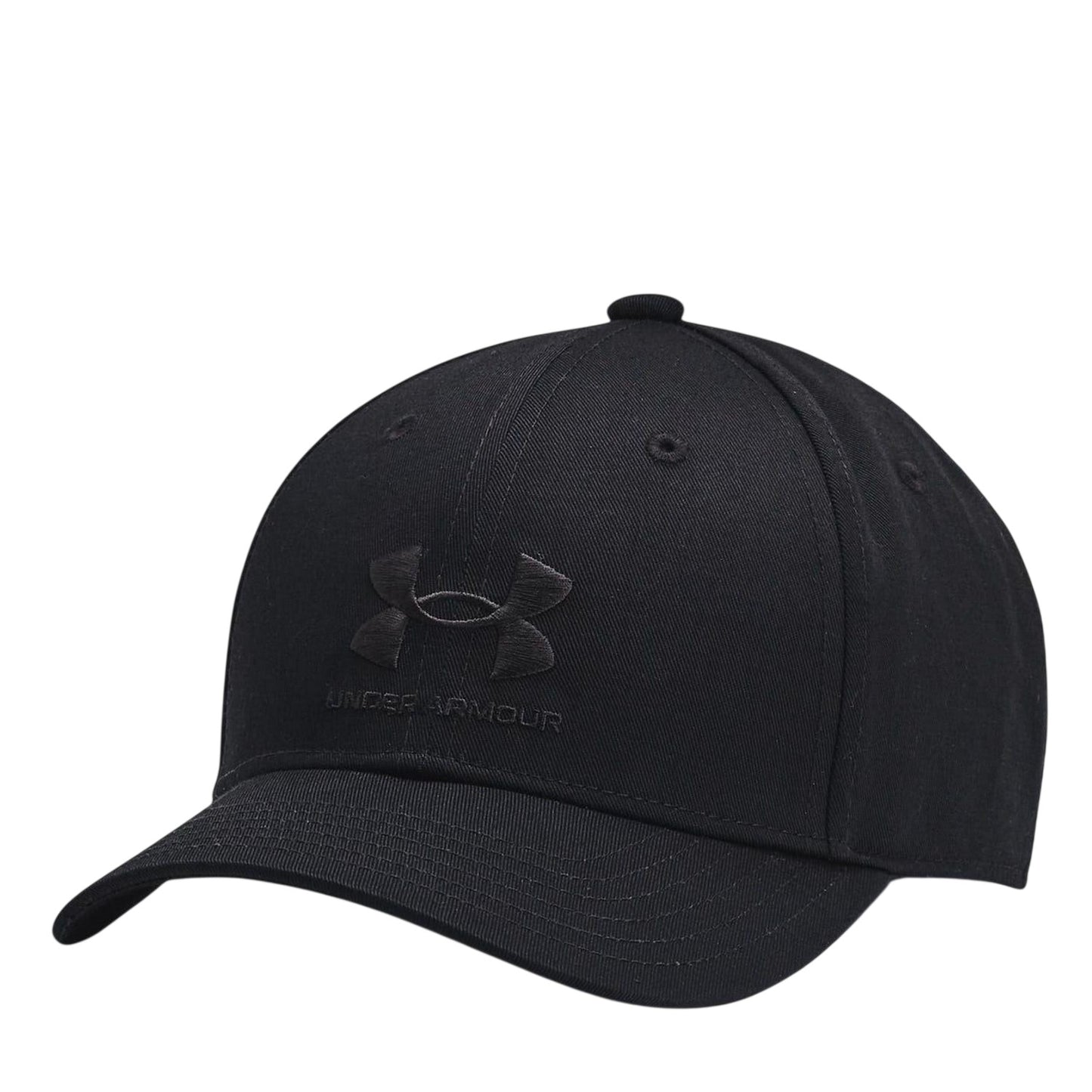 Triple Black - Front - Under Armour Childrens-Kids Logo Adjustable Baseball Cap