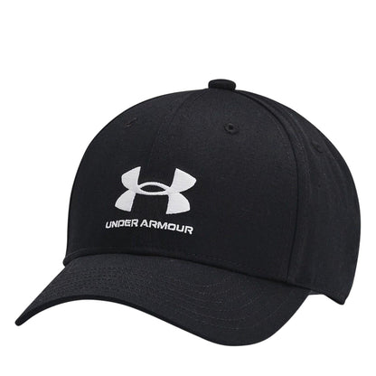 Black - Front - Under Armour Childrens-Kids Logo Adjustable Baseball Cap