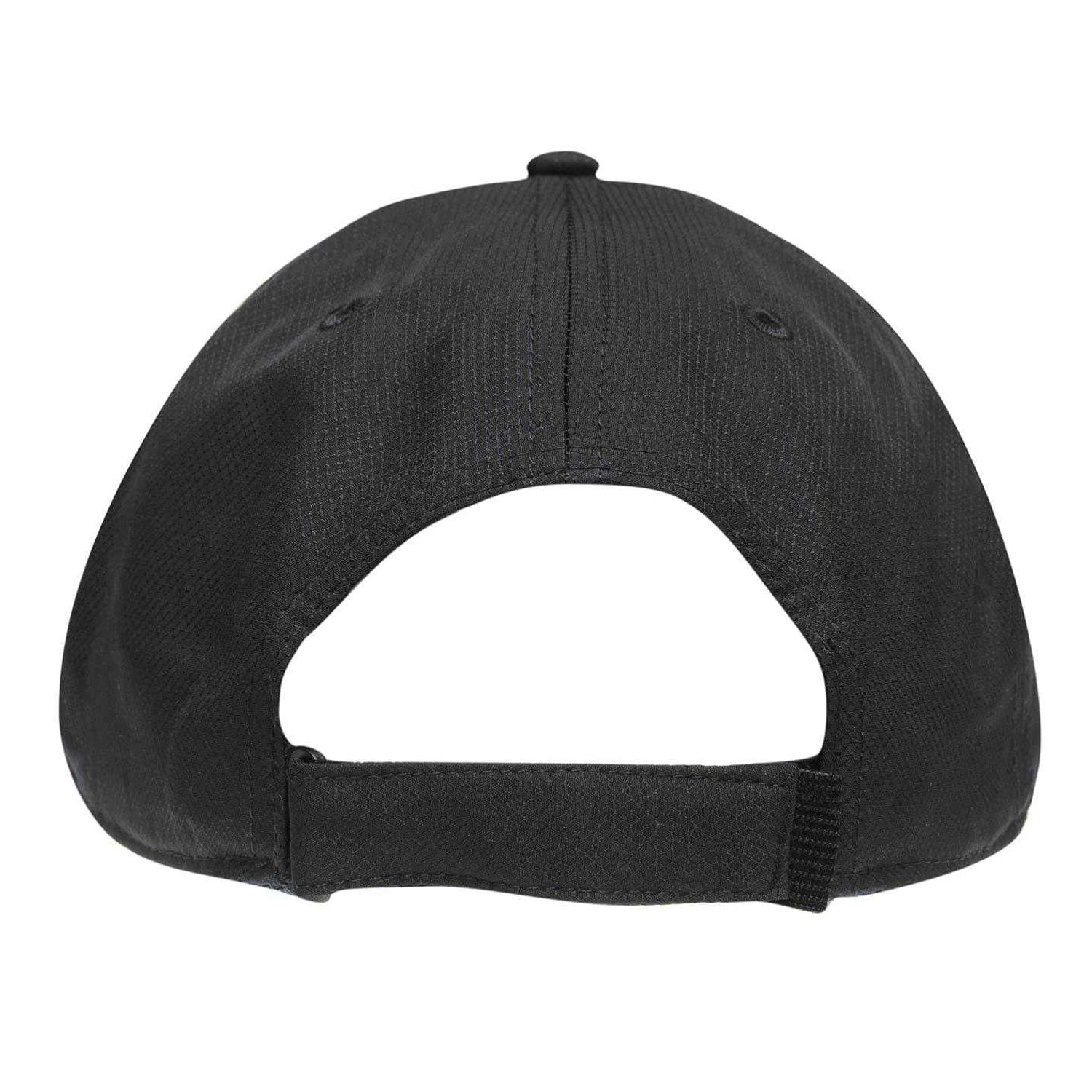 Black - Back - Lacoste Logo Taffeta Adjustable Baseball Cap