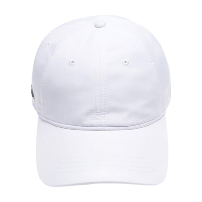White - Side - Lacoste Logo Taffeta Adjustable Baseball Cap
