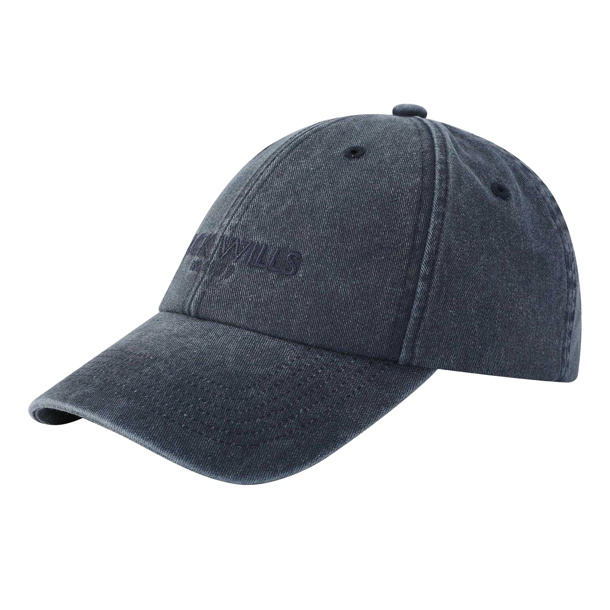Black - Side - Jack Wills Mens Washed Cotton Baseball Cap