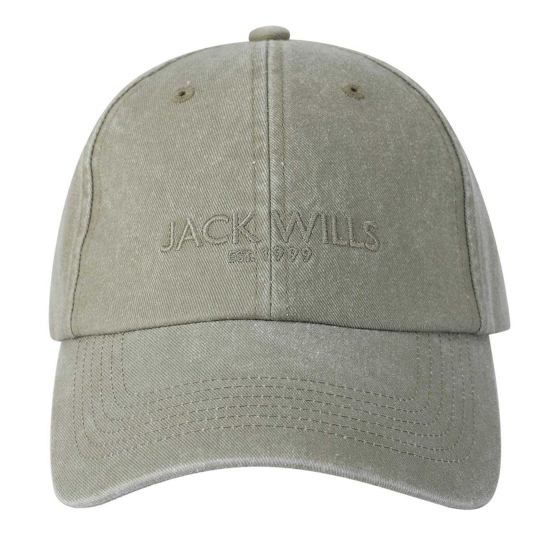 Black - Lifestyle - Jack Wills Mens Washed Cotton Baseball Cap