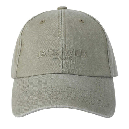 Black - Lifestyle - Jack Wills Mens Washed Cotton Baseball Cap