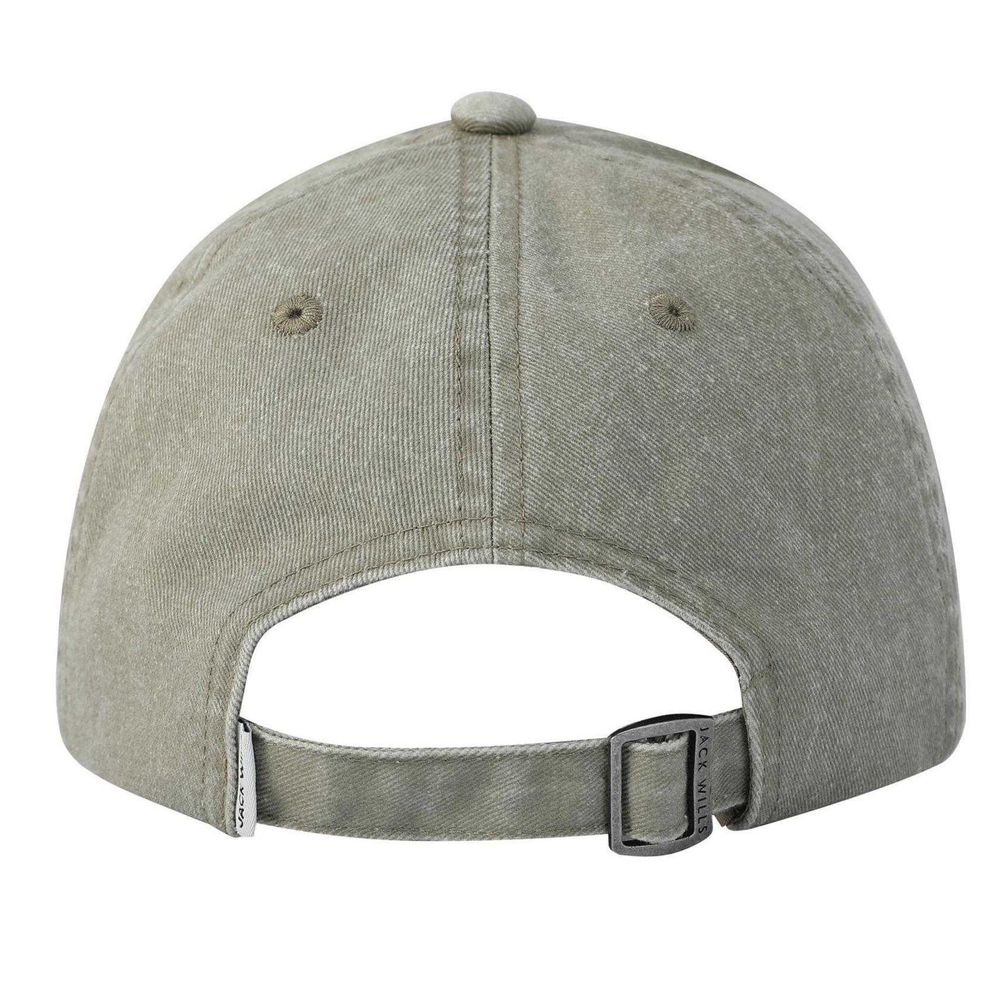 Black - Pack Shot - Jack Wills Mens Washed Cotton Baseball Cap