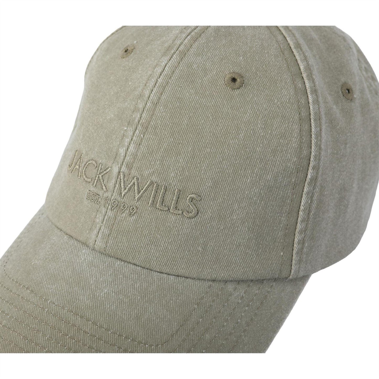 Khaki Green - Lifestyle - Jack Wills Mens Washed Cotton Baseball Cap
