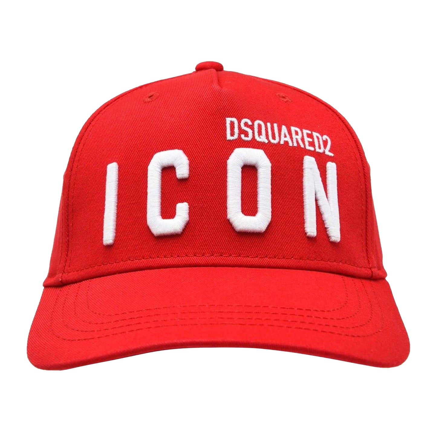 Tango Red - Front - DSquared2 Childrens-Kids Icon Logo Cotton Baseball Cap
