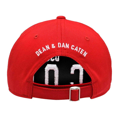 Tango Red - Back - DSquared2 Childrens-Kids Icon Logo Cotton Baseball Cap