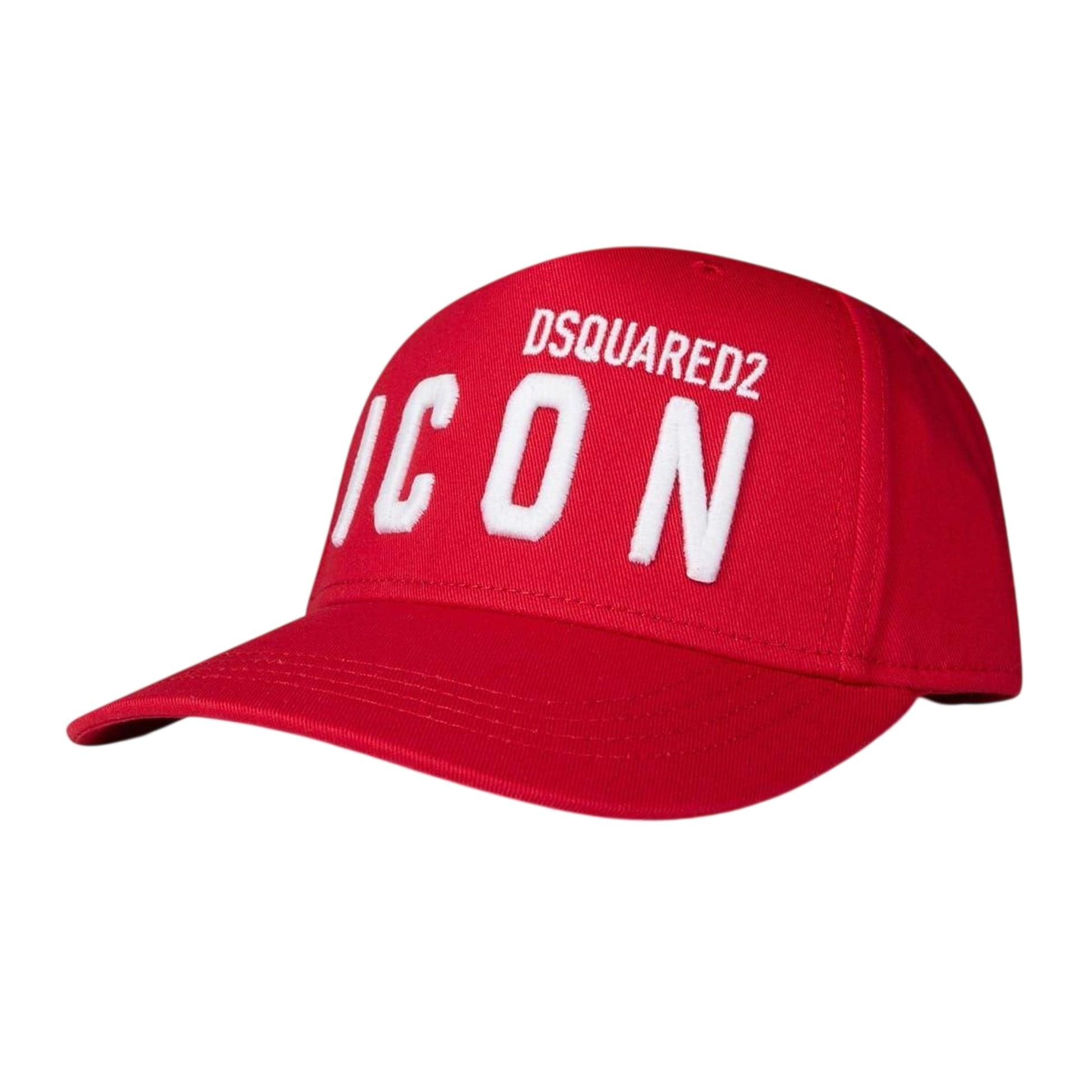 Tango Red - Side - DSquared2 Childrens-Kids Icon Logo Cotton Baseball Cap