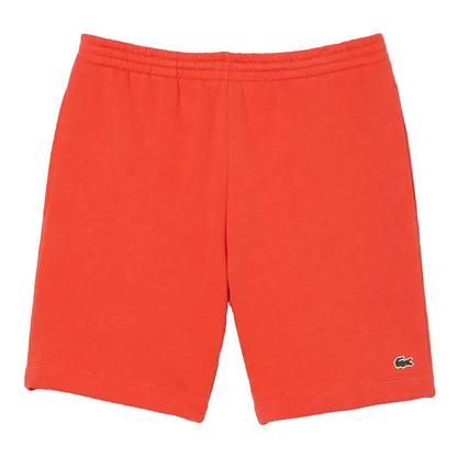 Orange - Front - Lacoste Mens Fleece Regular Shorts