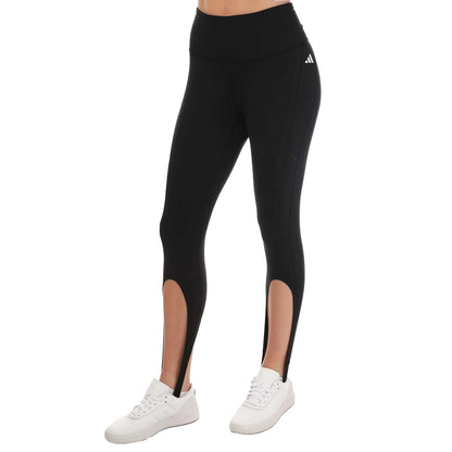 Black - Front - Adidas Womens-Ladies Collective Power Yoga Studio Leggings