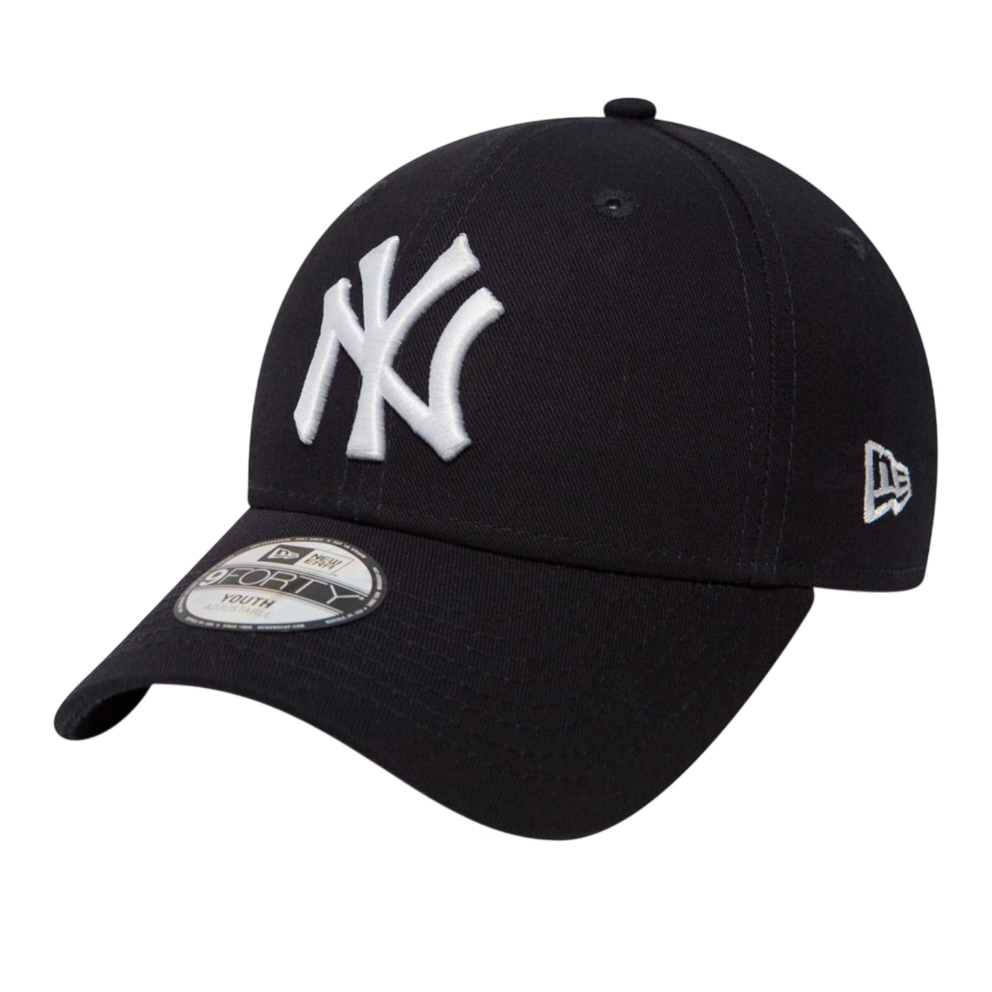 Navy-White - Front - New Era Childrens-Kids 9Forty Cotton Baseball Cap
