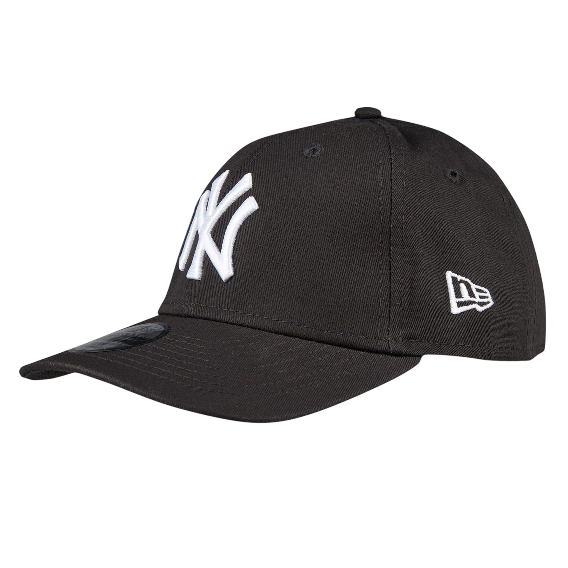 Black-White - Side - New Era Childrens-Kids 9Forty Cotton Baseball Cap