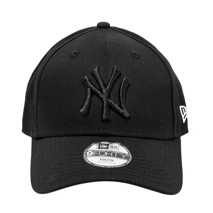 Black - Lifestyle - New Era Childrens-Kids 9Forty Cotton Baseball Cap