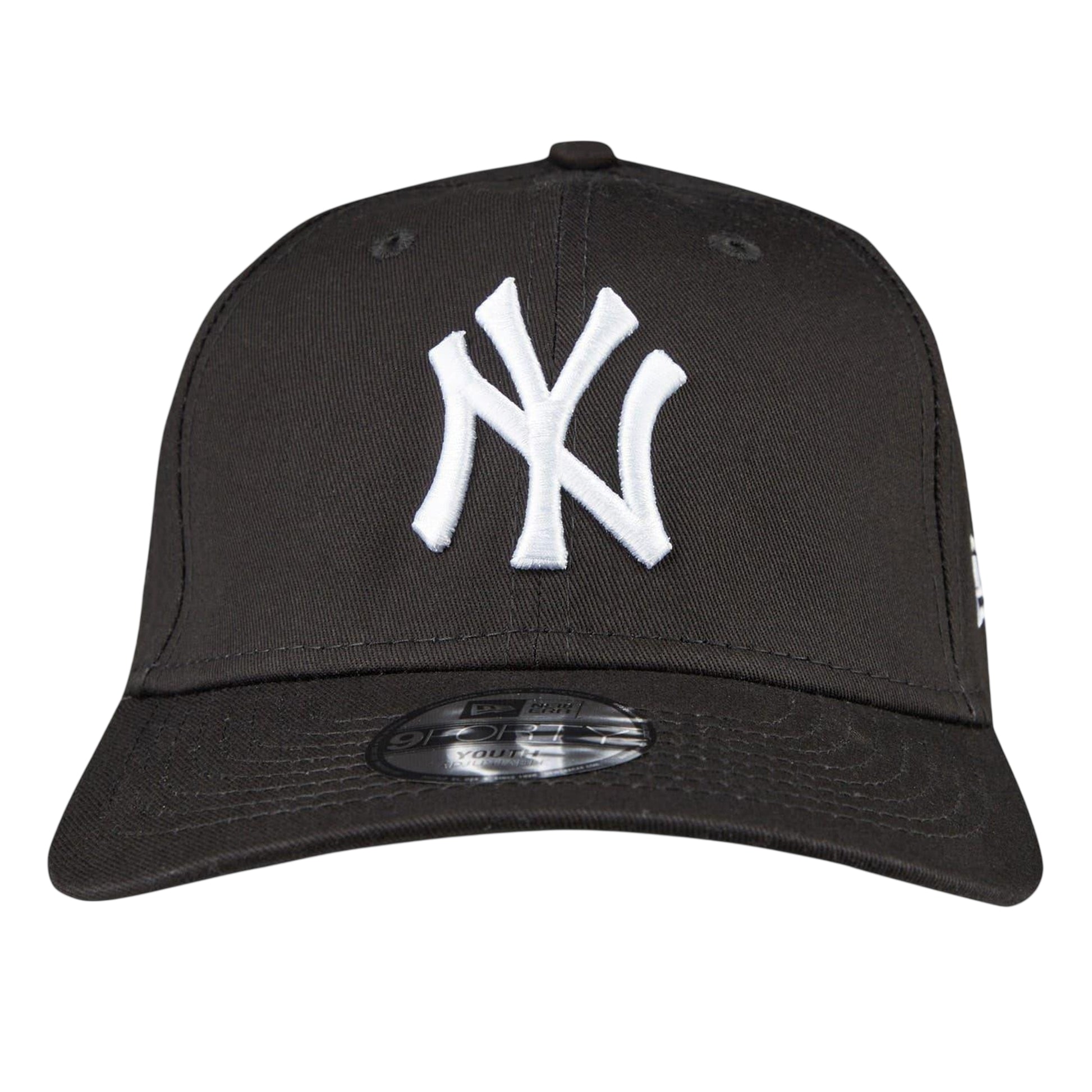 Black-White - Front - New Era Childrens-Kids 9Forty Cotton Baseball Cap