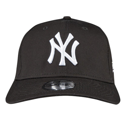 Black-White - Front - New Era Childrens-Kids 9Forty Cotton Baseball Cap