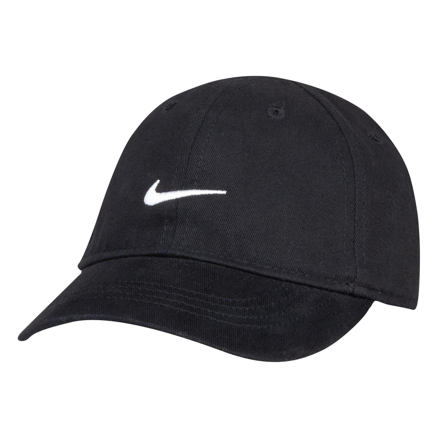 Black - Front - Nike Baby Swoosh Cotton Twill Baseball Cap