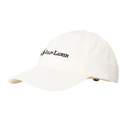 White - Front - Ralph Lauren Polo Classic Logo Dad Hat