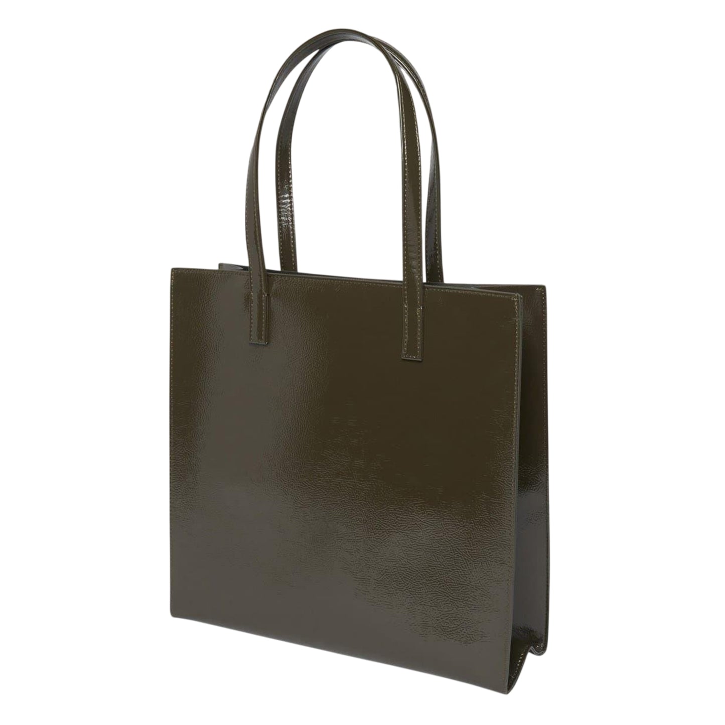 Khaki Green - Back - Ted Baker Logo Tote Bag