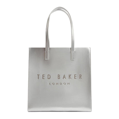 Silver - Front - Ted Baker Logo Tote Bag