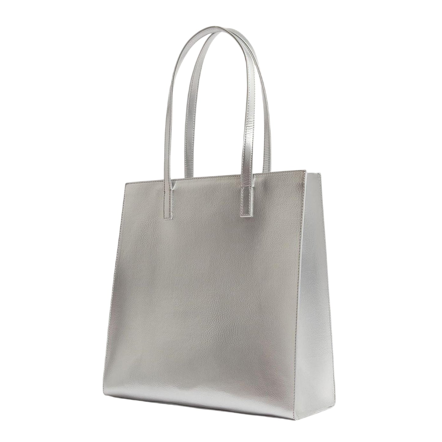 Silver - Back - Ted Baker Logo Tote Bag