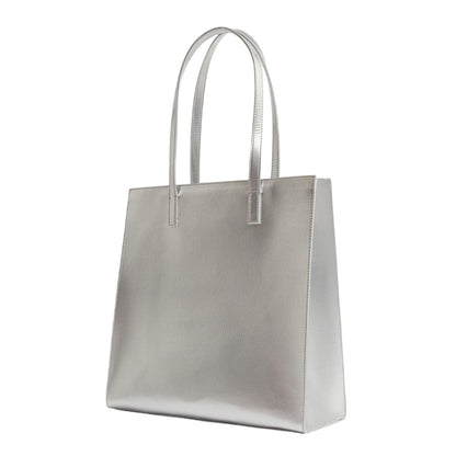Silver - Back - Ted Baker Logo Tote Bag