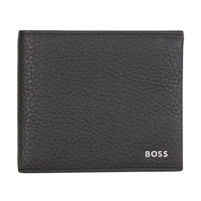Navy - Front - Boss Crosstown Bi-Fold Leather Wallet