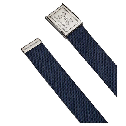 Academy Blue - Back - Under Armour Mens Drive Webbing Stretch Belt