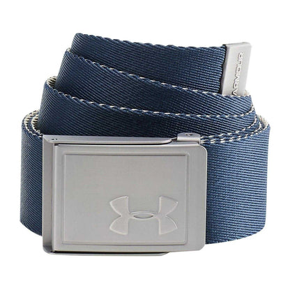 Academy Blue - Front - Under Armour Mens Drive Webbing Stretch Belt