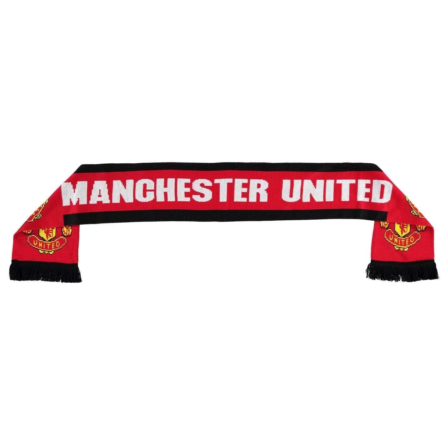 Red - Back - Manchester United FC Mens Scarf