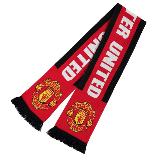 Red - Front - Manchester United FC Mens Scarf