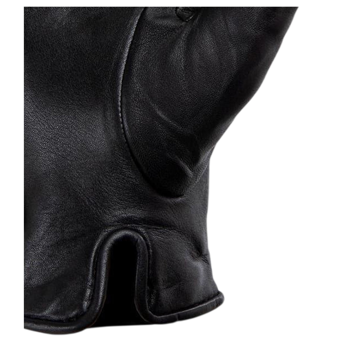 Black - Lifestyle - Pretty Green Mens Sheepskin 3 Point Stitch Glove