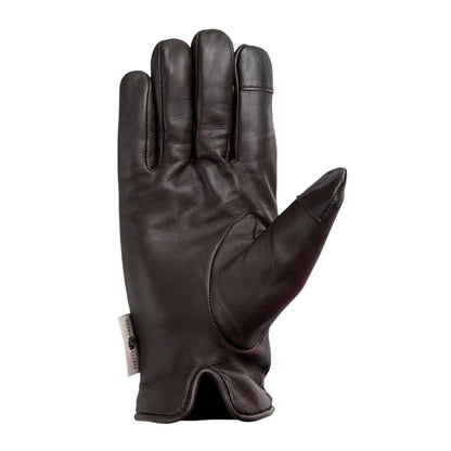 Brown - Back - Pretty Green Mens Sheepskin 3 Point Stitch Glove