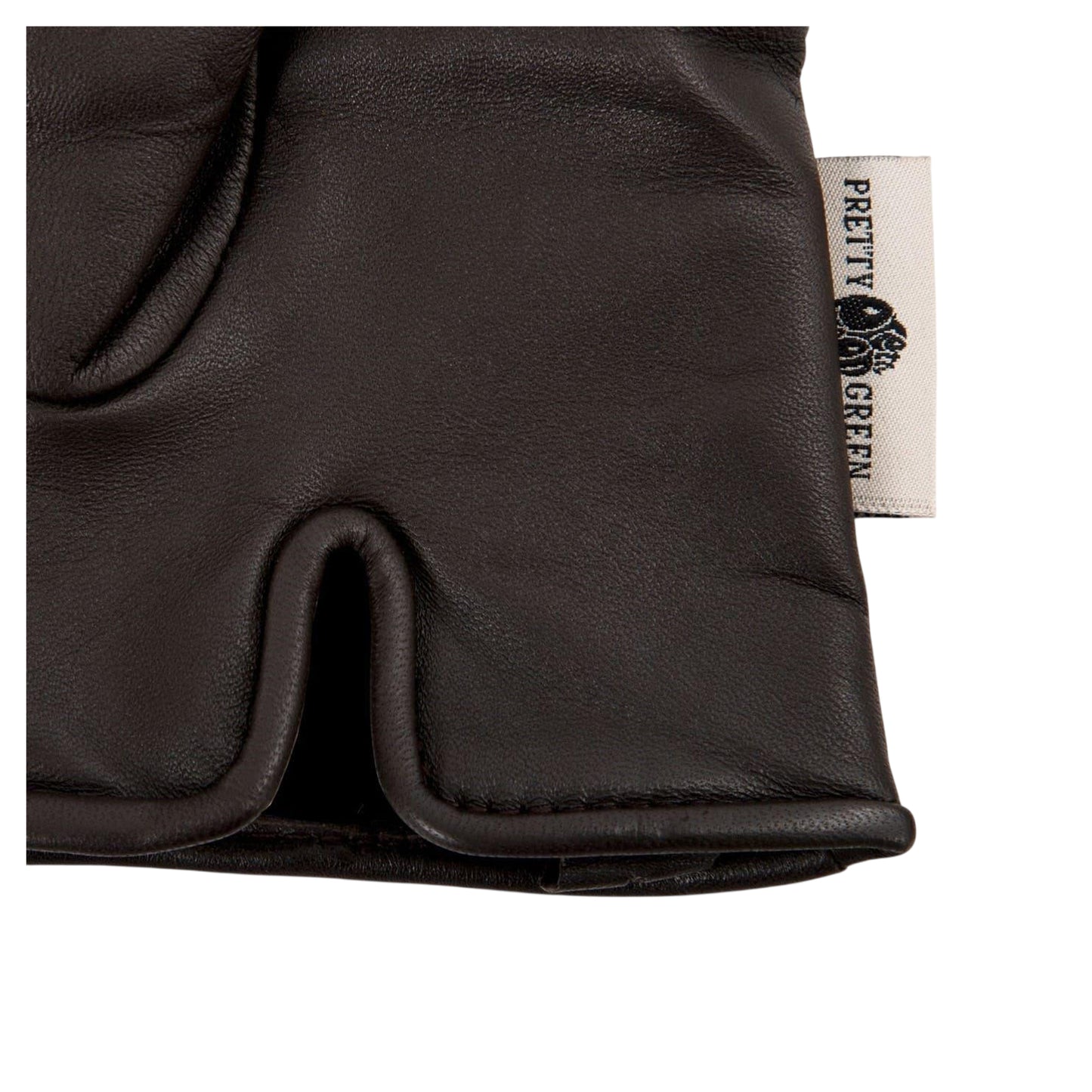 Brown - Lifestyle - Pretty Green Mens Sheepskin 3 Point Stitch Glove
