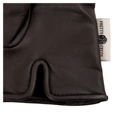 Brown - Lifestyle - Pretty Green Mens Sheepskin 3 Point Stitch Glove