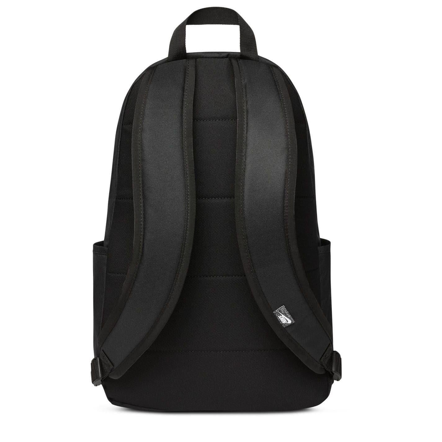 Black-White - Back - Nike Logo Polyester Backpack