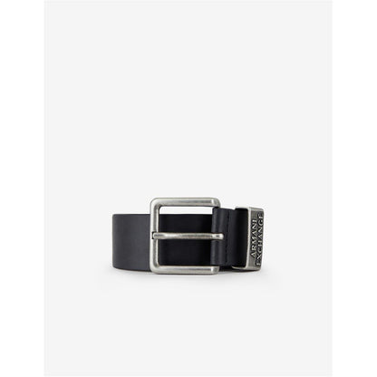 Black - Lifestyle - Armani Exchange Mens Logo Leather Belt