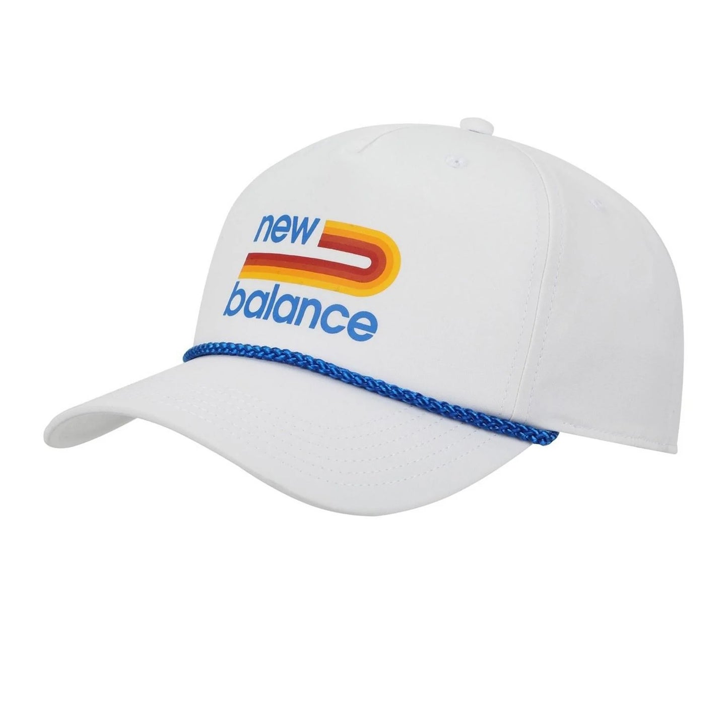 White - Front - New Balance Mens Retro Logo Casual Baseball Cap
