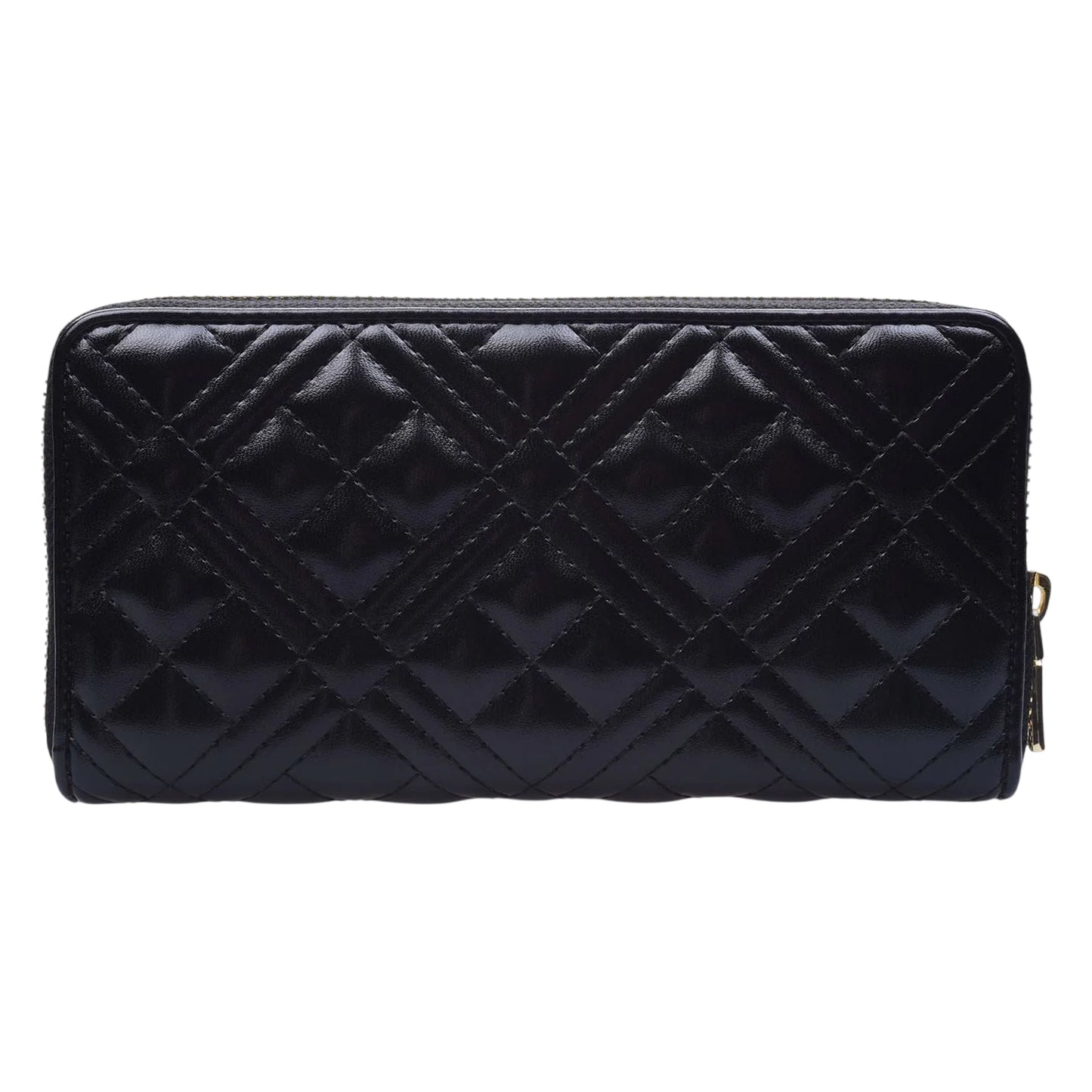 Black - Front - Love Moschino Womens-Ladies Quilted Logo Purse