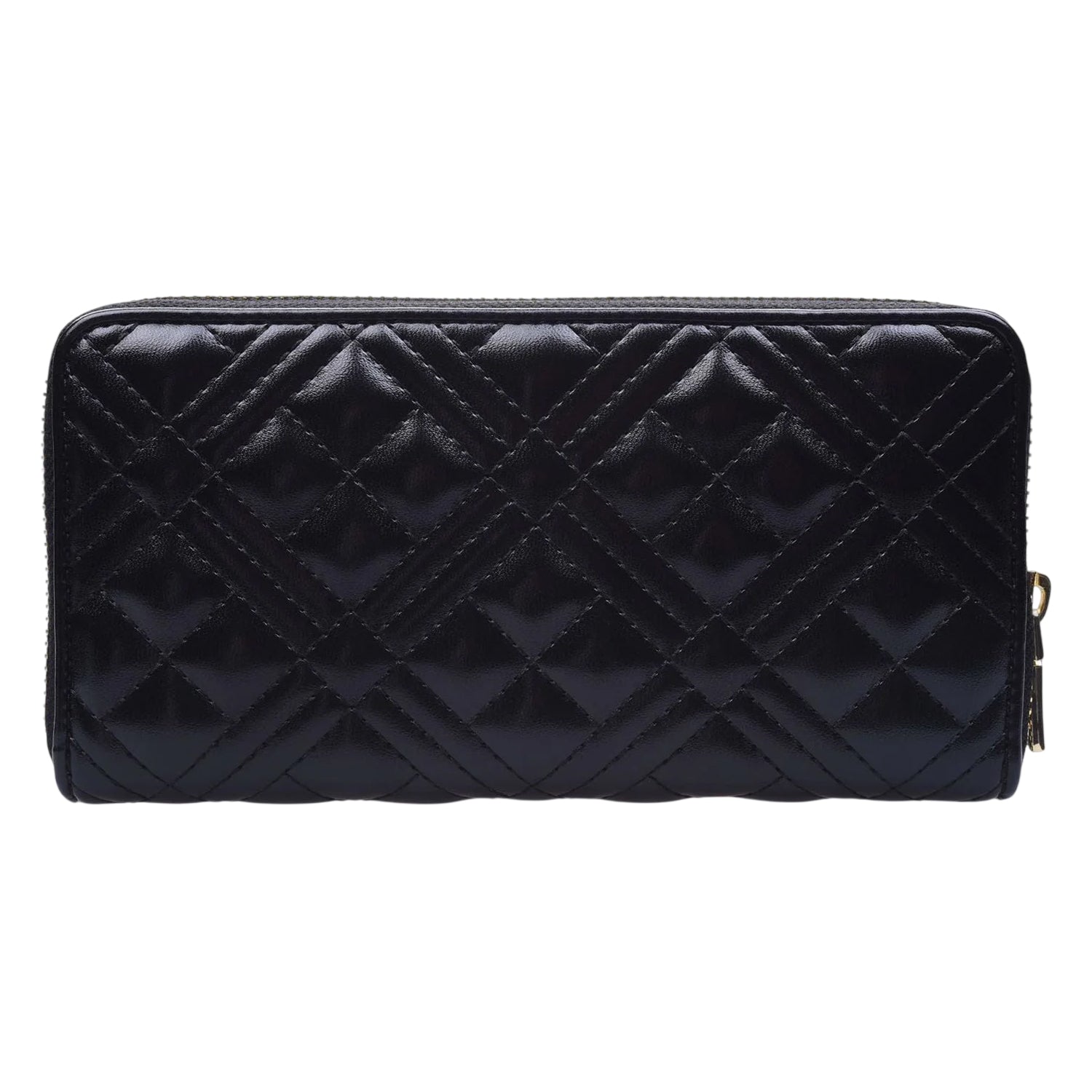 Black - Front - Love Moschino Womens-Ladies Quilted Logo Purse