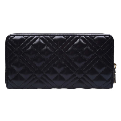 Black - Front - Love Moschino Womens-Ladies Quilted Logo Purse