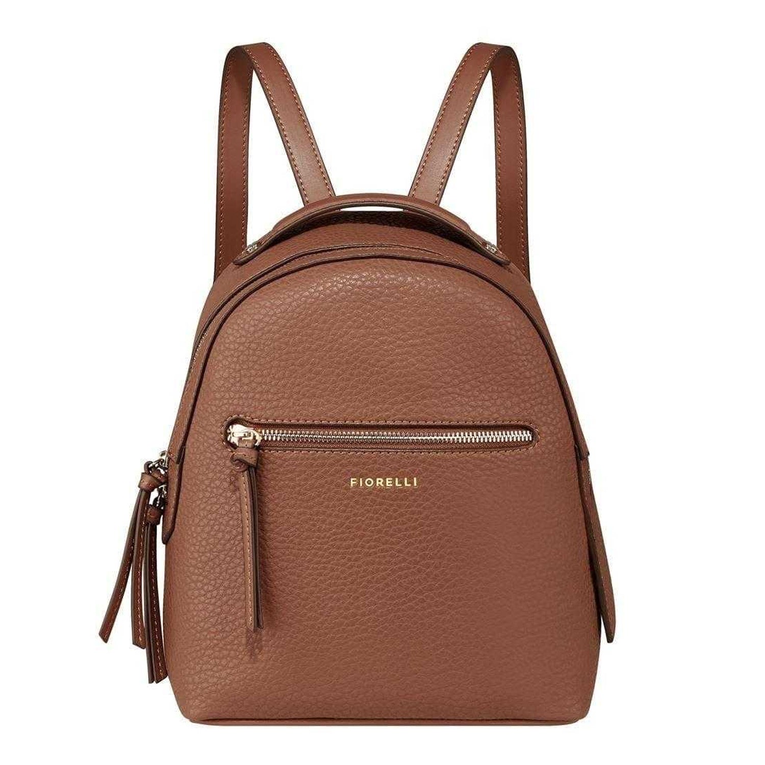 Tan - Front - Fiorelli Logo Backpack