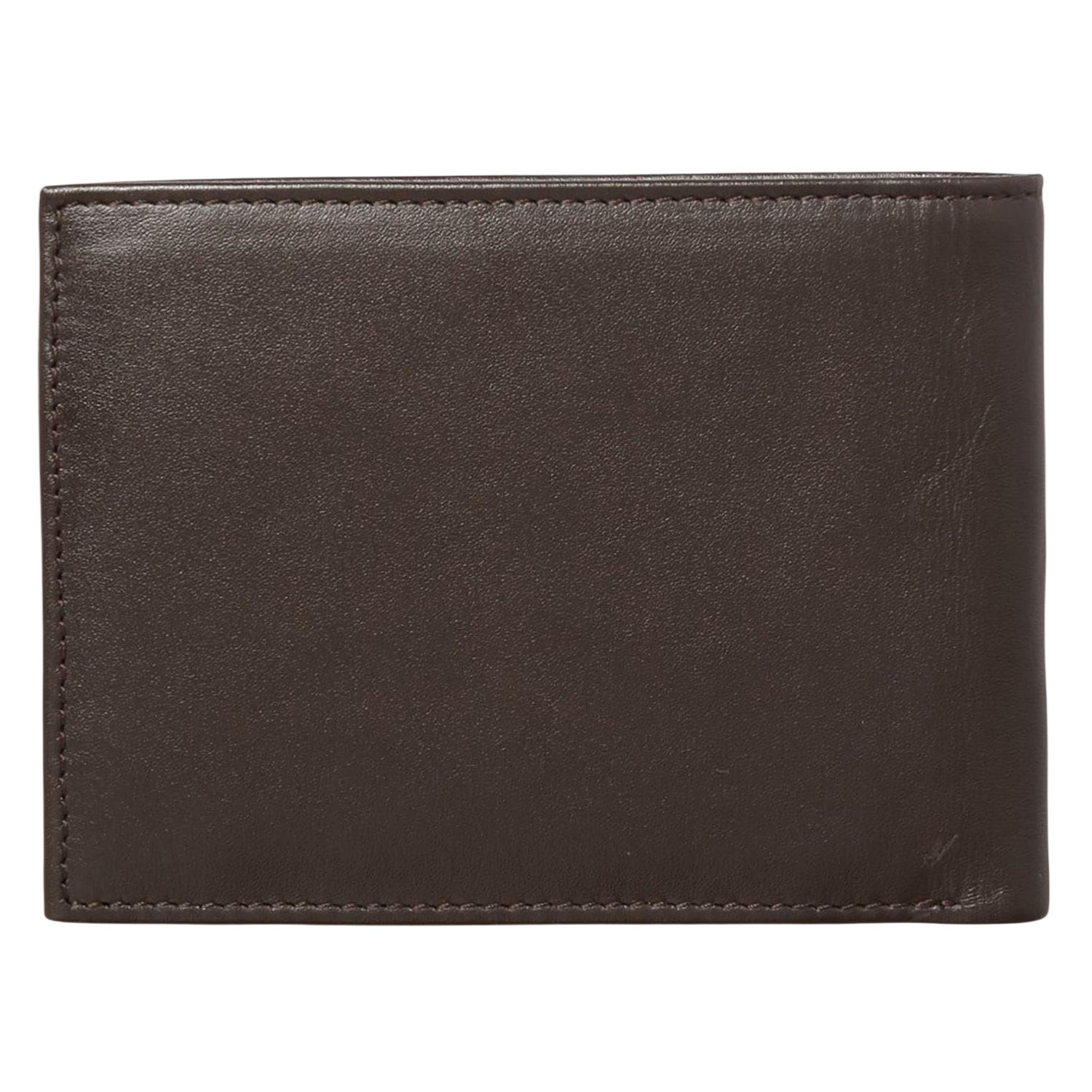Brown - Back - Tommy Hilfiger Leather Wallet
