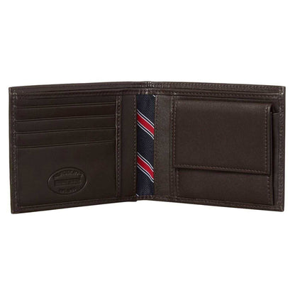 Brown - Side - Tommy Hilfiger Leather Wallet