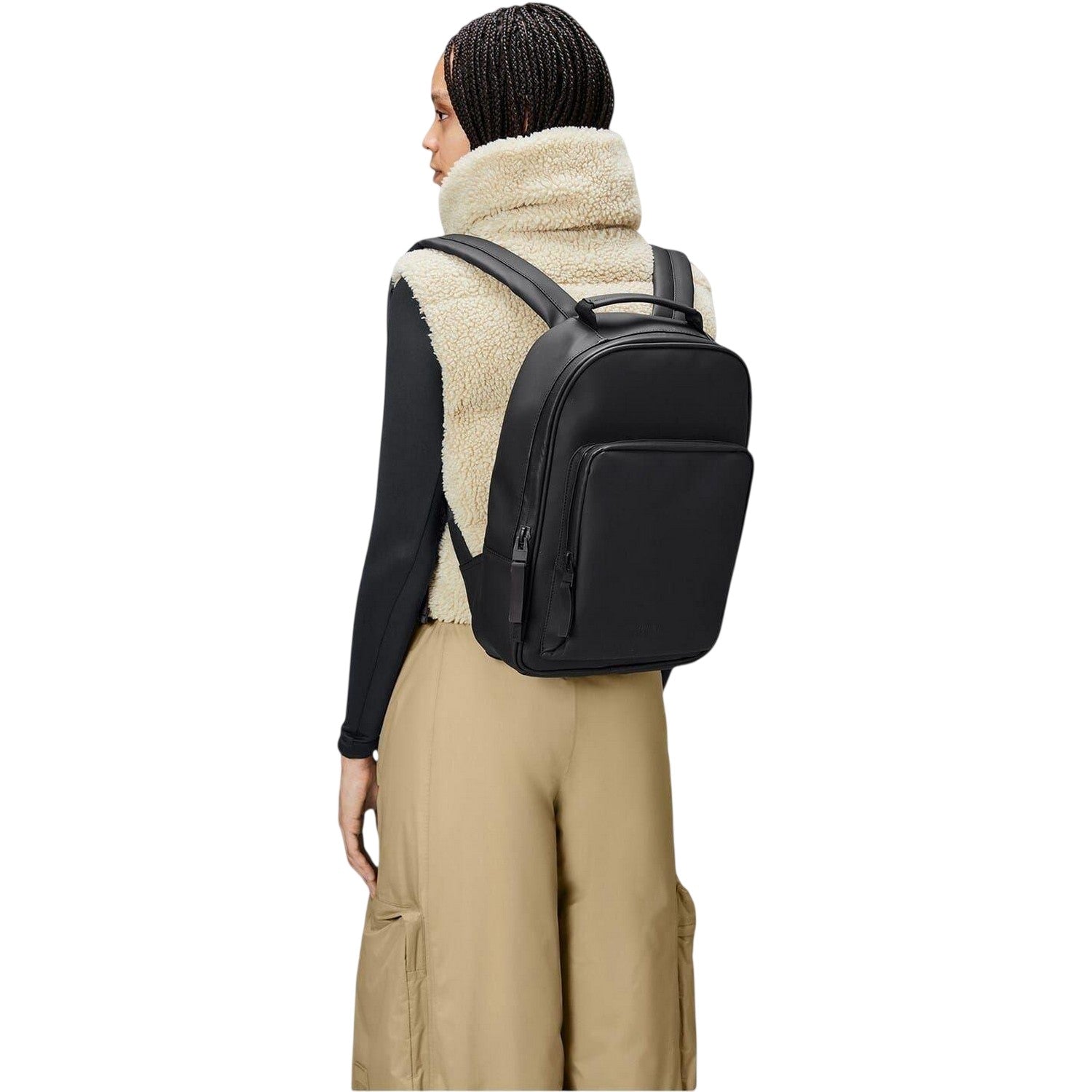Black - Side - Rains Work 10L Backpack