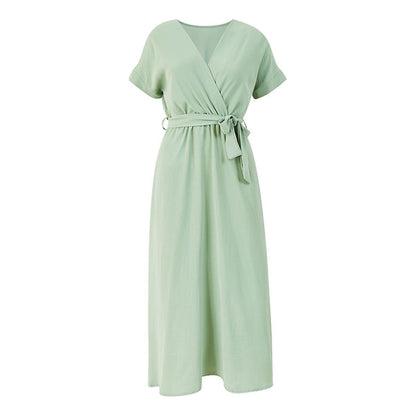 Green - Front - Mela London Womens-Ladies Wrap Dress