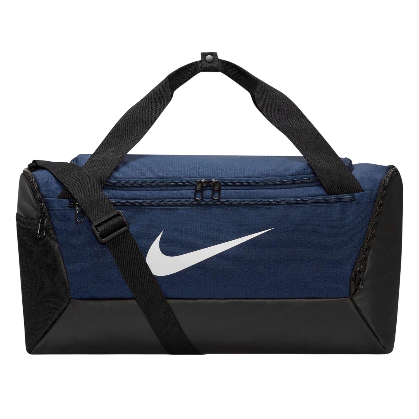 Navy-White - Front - Nike Brasilia Duffle Bag