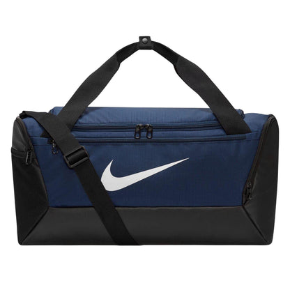 Navy-White - Front - Nike Brasilia Duffle Bag