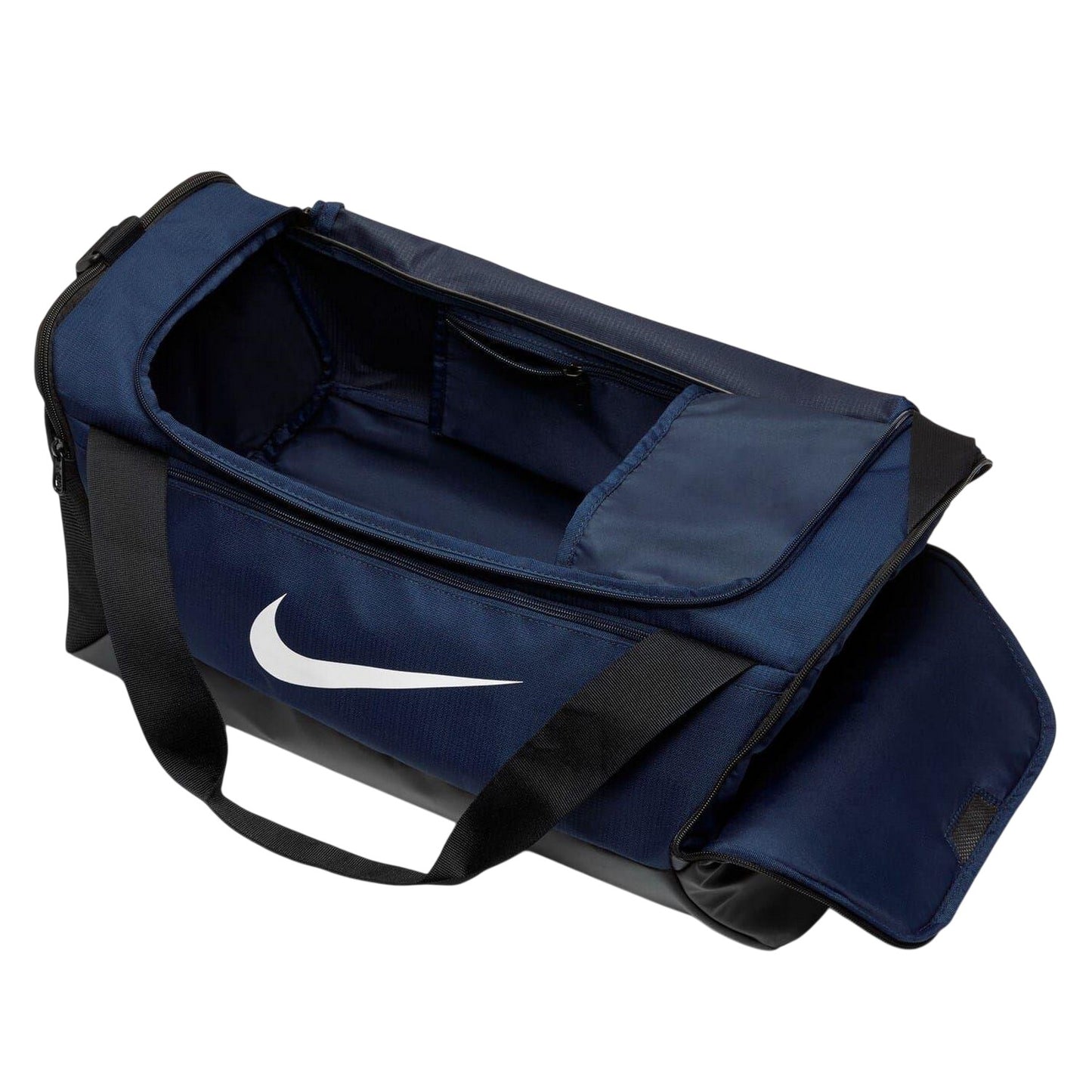 Navy-White - Side - Nike Brasilia Duffle Bag